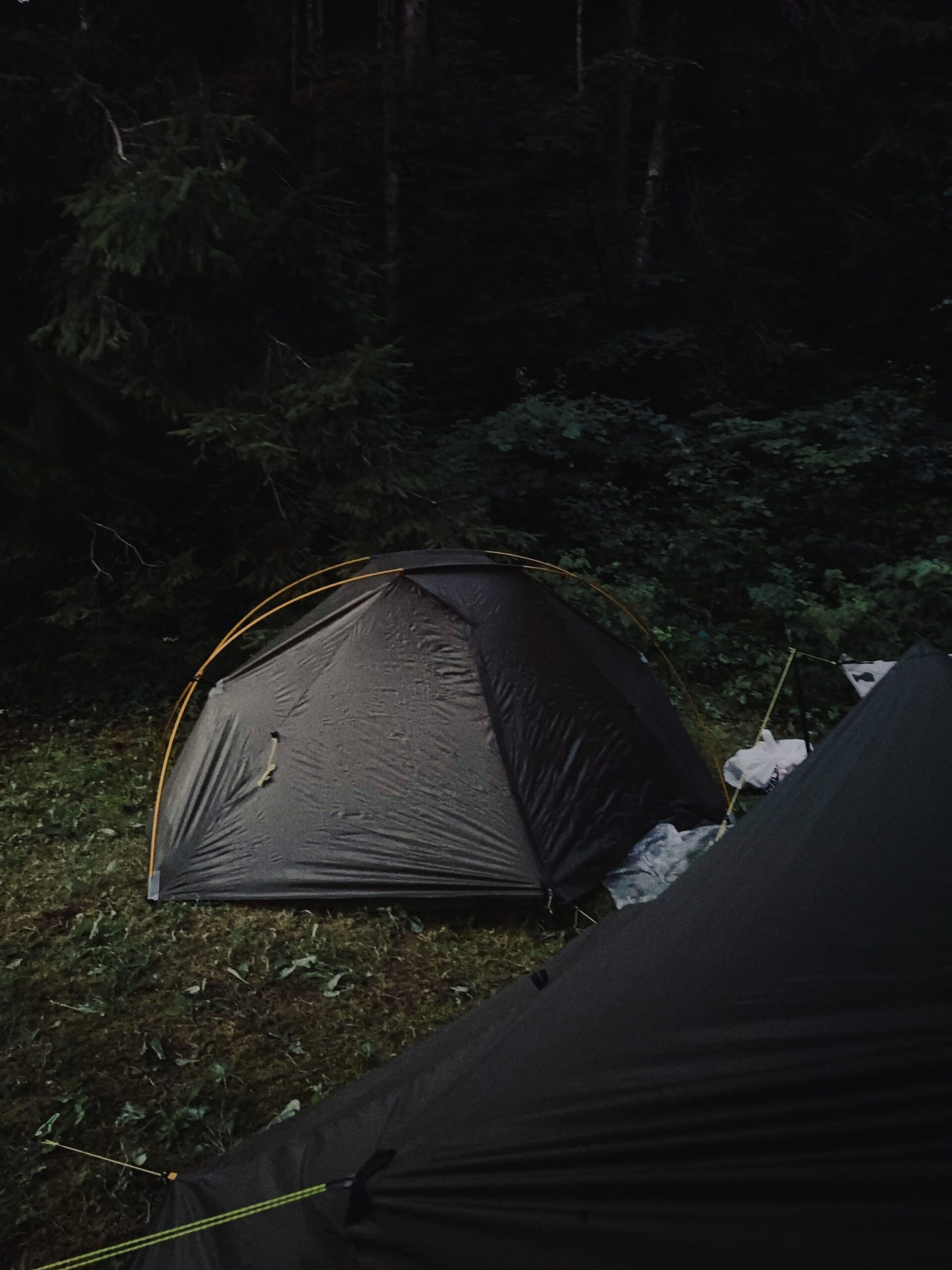 Lunar orbiter in the Italy wild camping